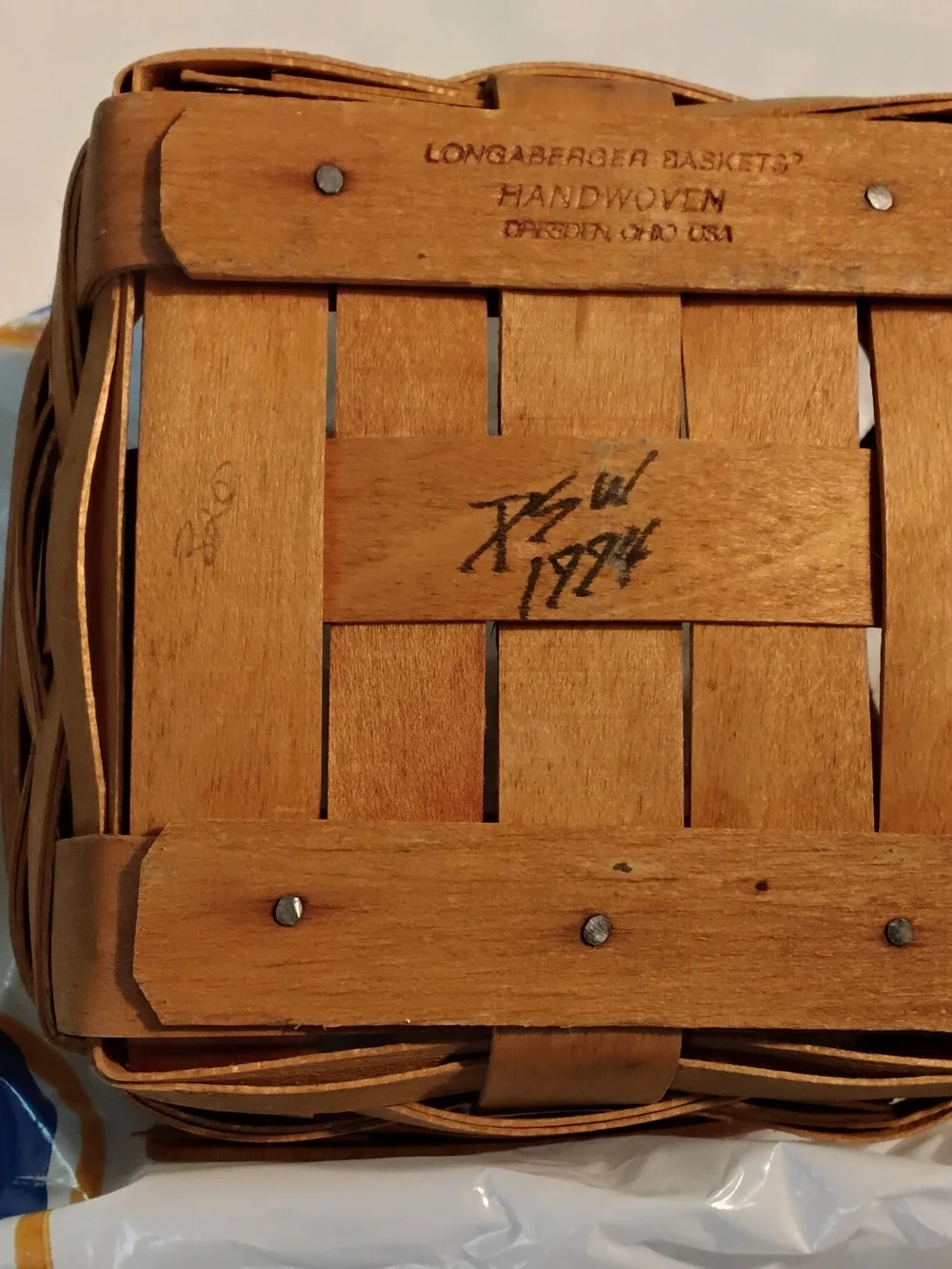 Longaberger Sweet Basil Basket 5 X 5 X 3